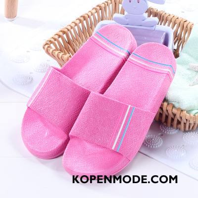 Pantoffels Dames Grote Maten Vrouw Binnen Zomer Lovers Mannen Roze