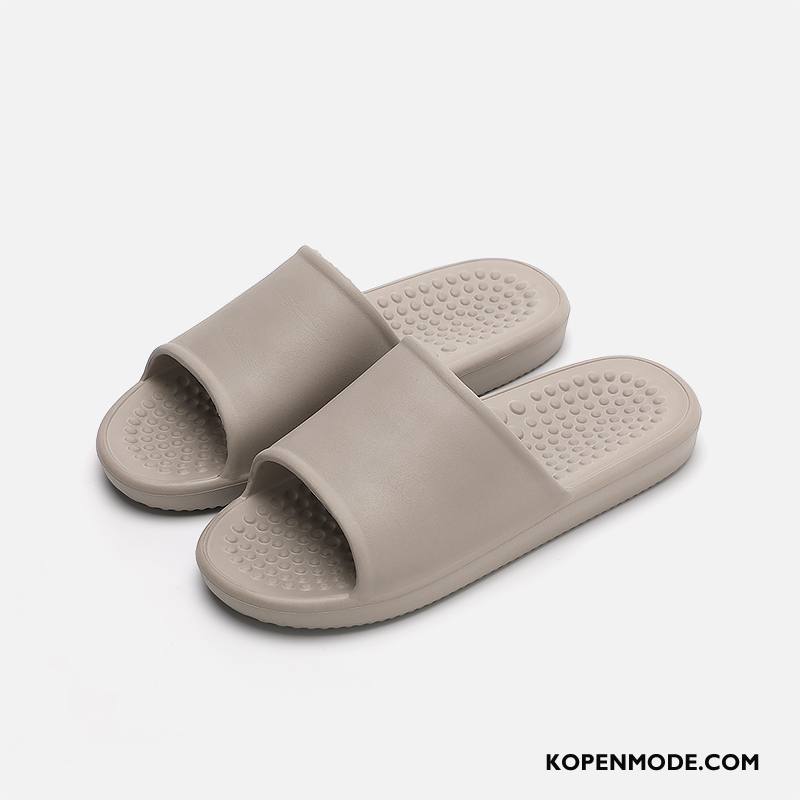 Pantoffels Heren Binnen Zomer Slippers Lovers Bovenkleding Mannen Grijs