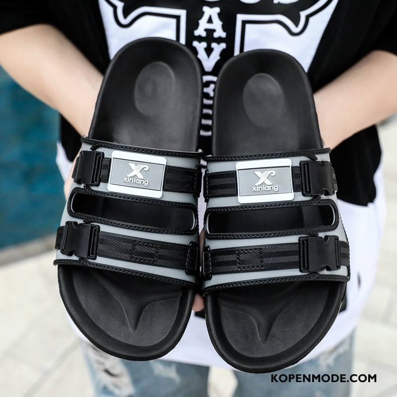 Pantoffels Heren Bovenkleding Trend Antislip Persoonlijk Mode Zomer Rood