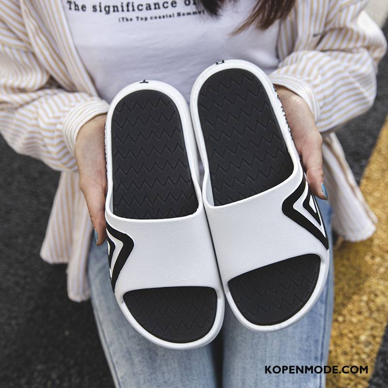 Pantoffels Heren Lovers Antislip Slippers Mannen Binnen Bovenkleding Wit