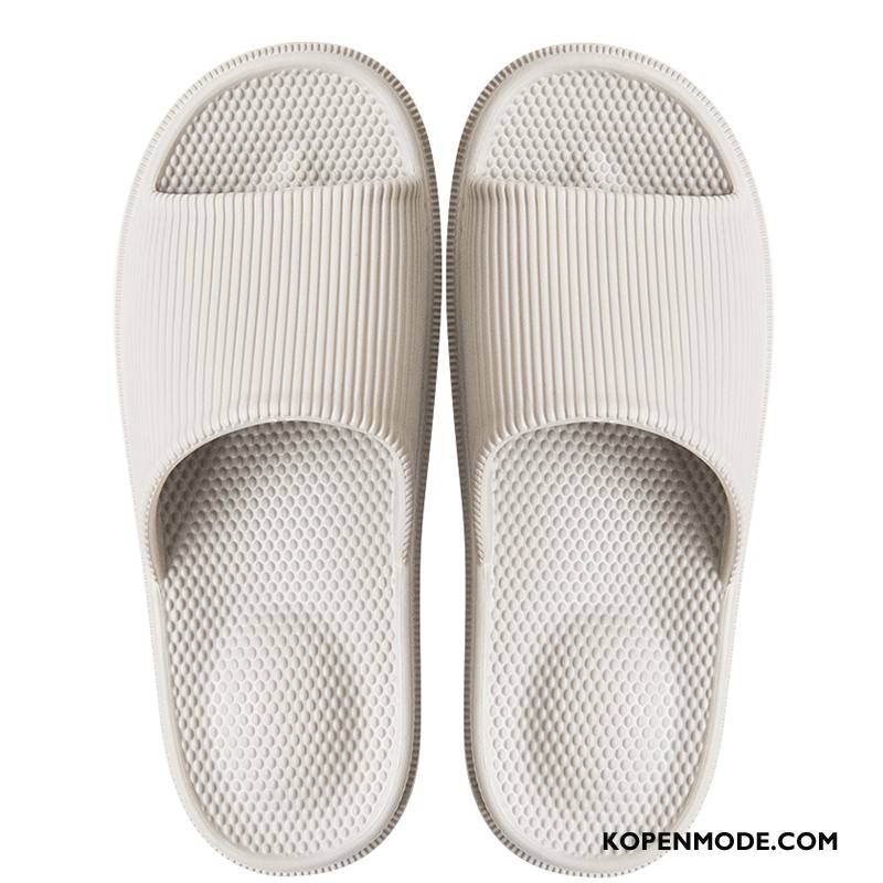 Pantoffels Heren Mannen Slippers Vrouw Zomer Antislip Binnen Grijs