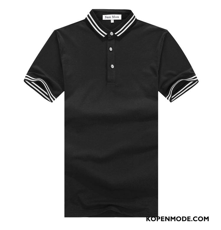 Polo Heren Casual Korte Mouw Nieuw Mannen 2018 Zomer Zwart