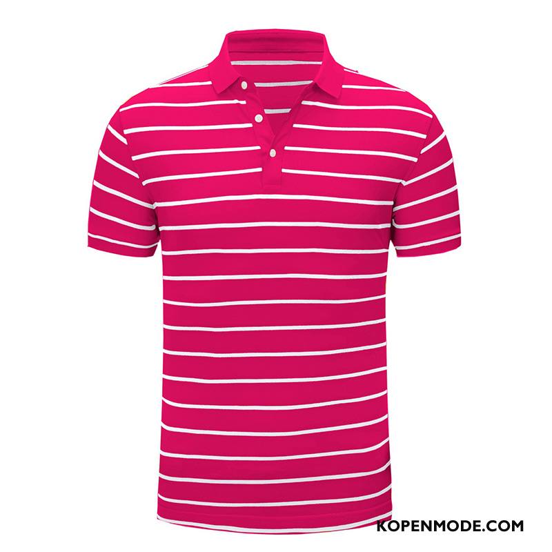 Polo Heren Jeugd Mannen Slim Fit Zomer Mode Geel