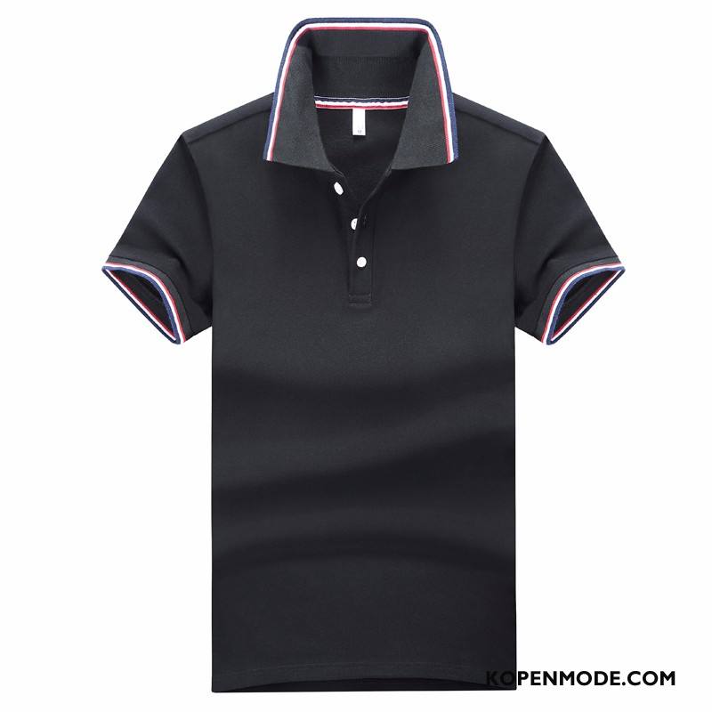 Polo Heren Katoen Korte Mouw Slim Fit Halve Mouw 2018 Mannen Rood