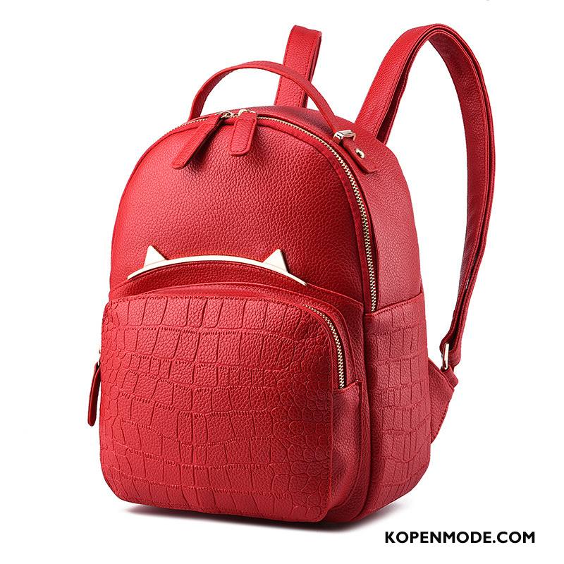 Rugzak Dames Student Zomer 2018 Mode Trend Schooltas Blauw
