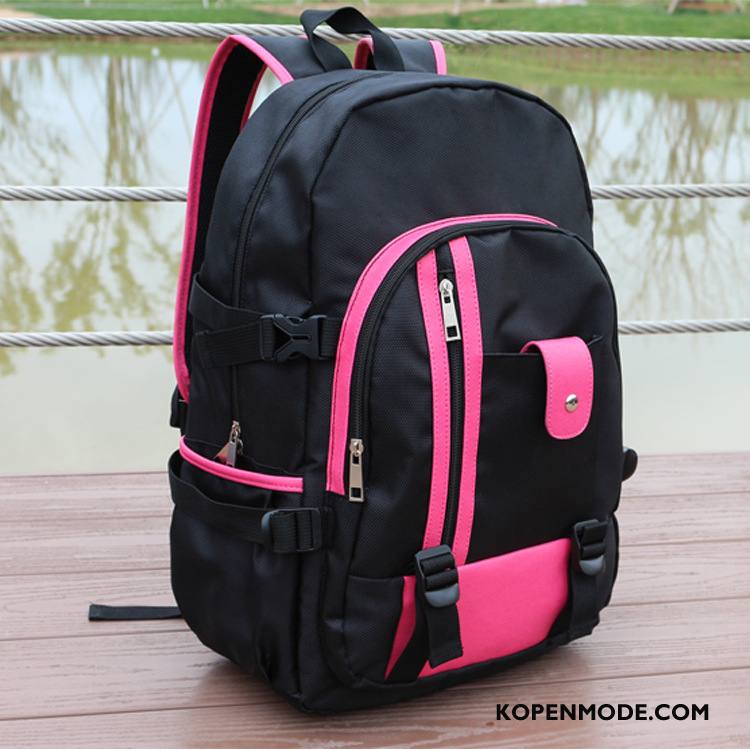 Rugzak Heren Mannen Reizen Vrouwen Outdoor Schooltas Student Rood