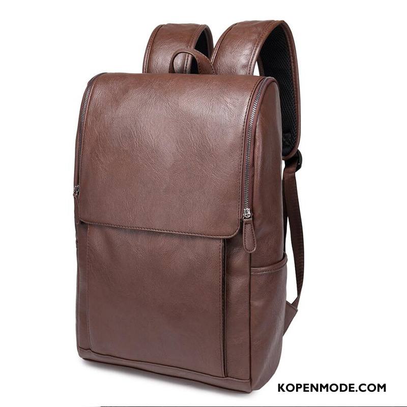 Rugzak Heren Nieuw Brits Schooltas Mannen Trend Casual Zwart