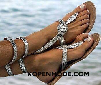 Sandalen Dames Vrouwen Slangenprint Hete Verkoop Grote Maten Sandaal Schoenen Goud