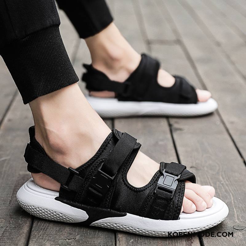 Sandalen Heren Chauffeurs Schoenen Pantoffels Zomer Outdoor Mannen Trend Zandkleur Zwart