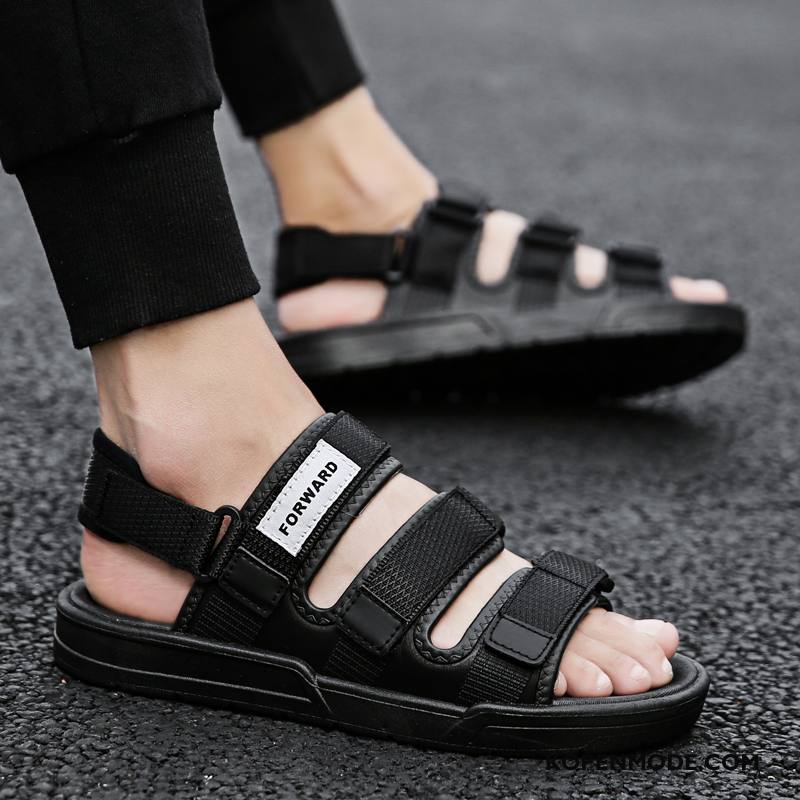 Sandalen Heren Pantoffels Bovenkleding Trend Sandaal Mode Persoonlijk Zandkleur Rood Zwart