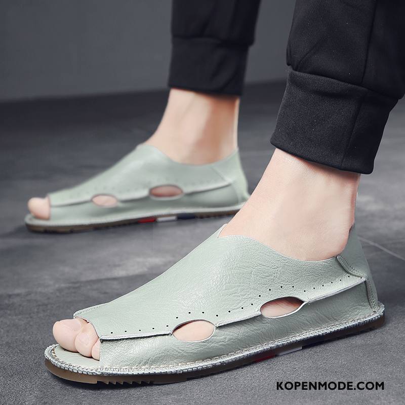 Sandalen Heren Persoonlijk Alle Wedstrijden Trend Outdoor Sandaal Casual Zandkleur Groen