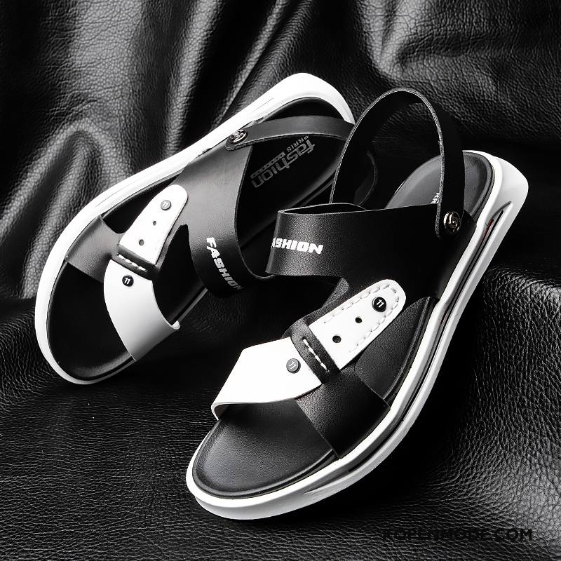 Sandalen Heren Slip On Strand Sandaal Mannen Mode Casual Zandkleur Bruine