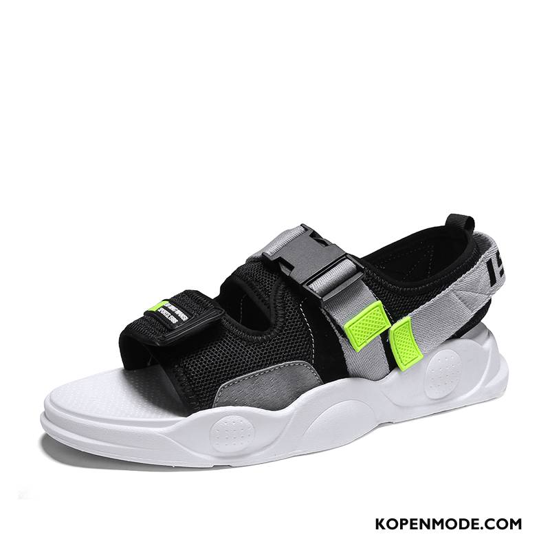 Sandalen Heren Zomer Casual Trend Lichte Schoenen Mannen Zandkleur Grijs