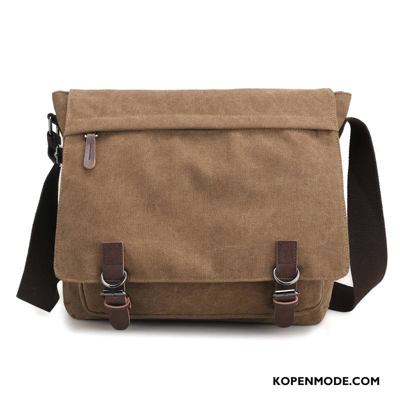 Schoudertas Heren Business Grote Capaciteit Vintage Messenger Tas Rugzak Mannen Grijs