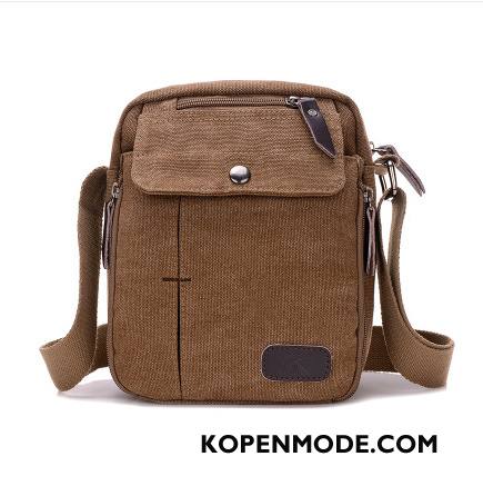 Schoudertas Heren Mannen Vrouwen Messenger Tas Outdoor Mini Casual Kaki