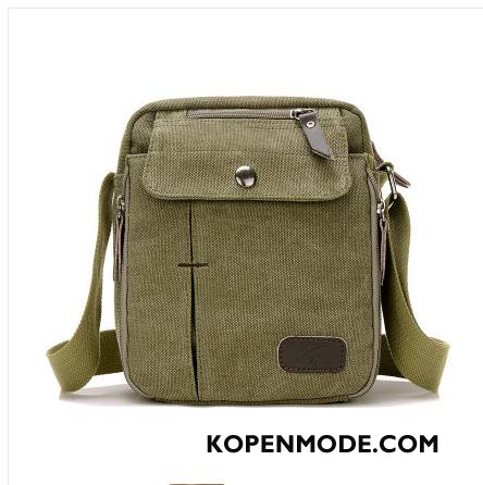 Schoudertas Heren Mannen Vrouwen Messenger Tas Outdoor Mini Casual Kaki