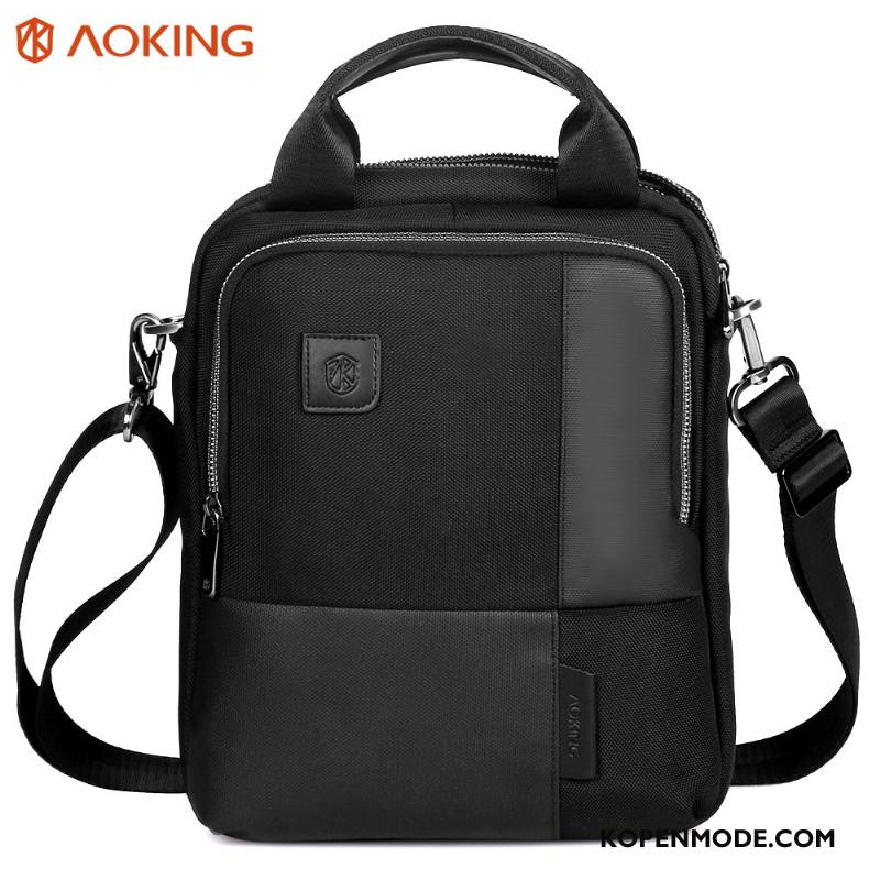 Schoudertas Heren Messenger Tas Business Casual Mannen Zwart