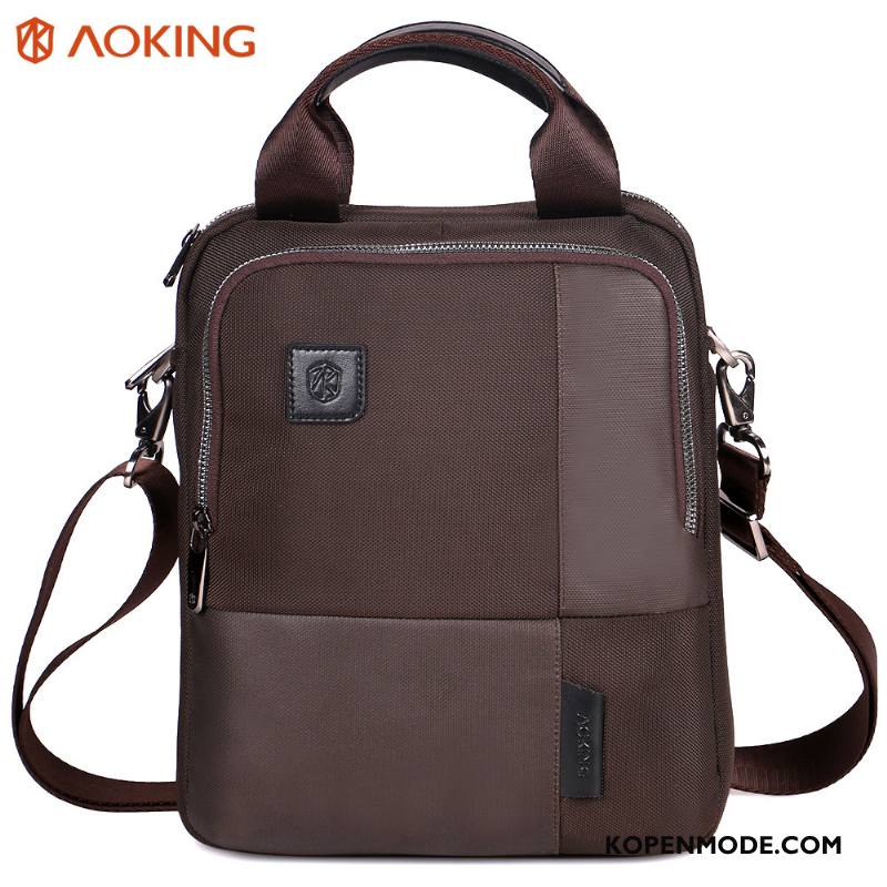 Schoudertas Heren Messenger Tas Business Casual Mannen Zwart