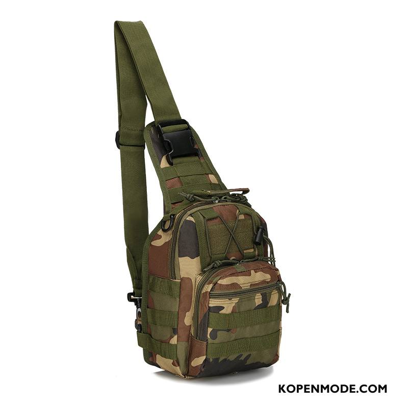 Schoudertas Heren Paardrijden Portable Outdoor Mini Mannen Tactiek Legergroene Camouflage