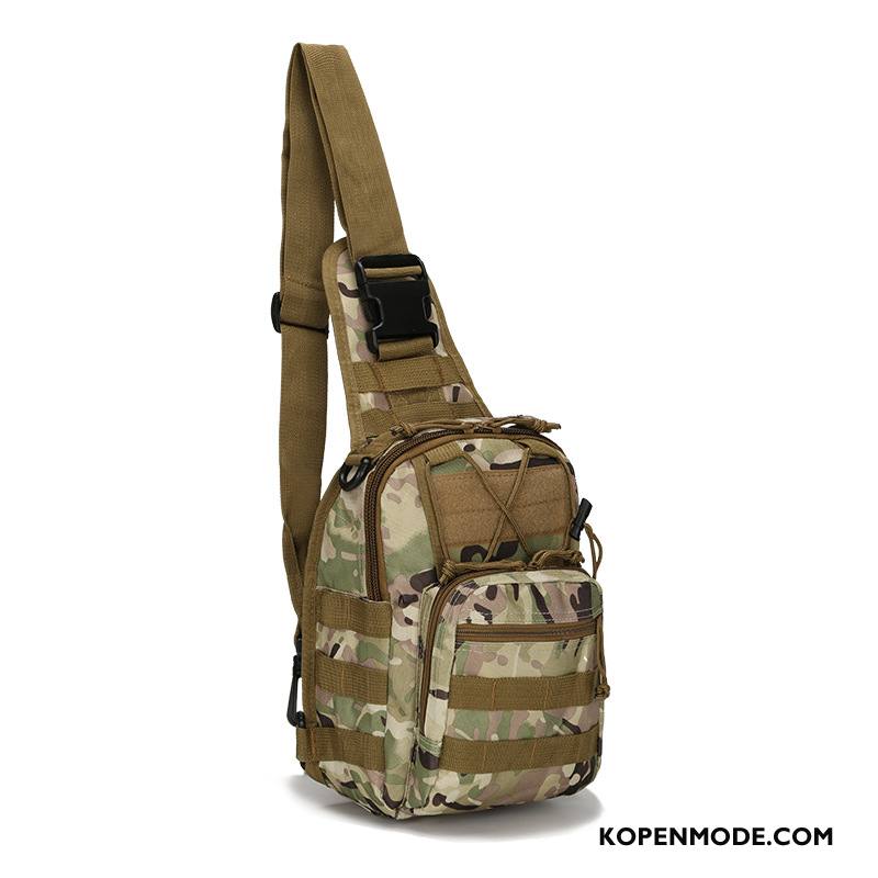 Schoudertas Heren Paardrijden Portable Outdoor Mini Mannen Tactiek Legergroene Camouflage