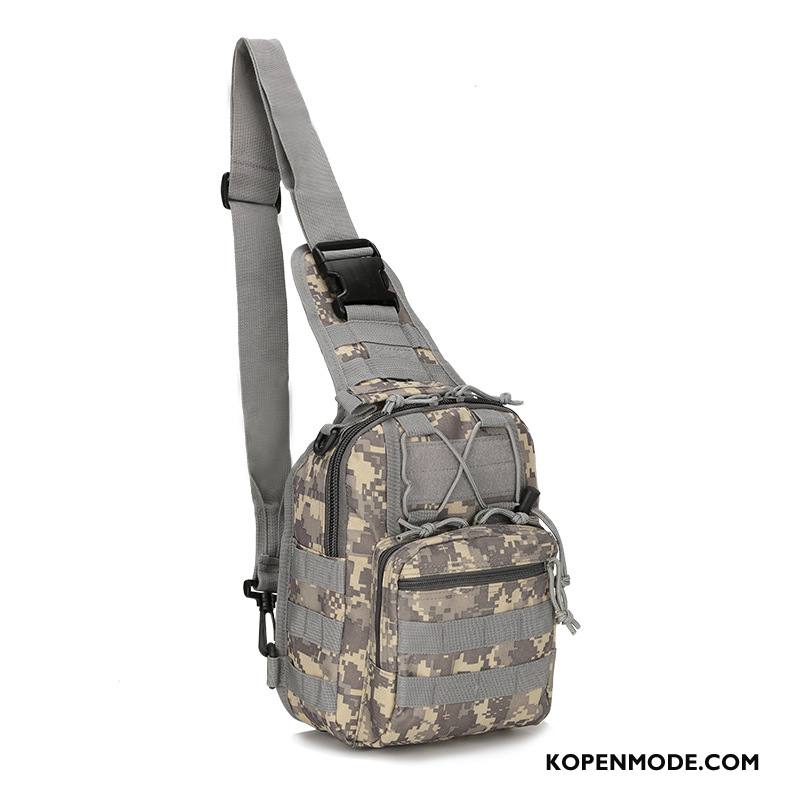 Schoudertas Heren Paardrijden Portable Outdoor Mini Mannen Tactiek Legergroene Camouflage