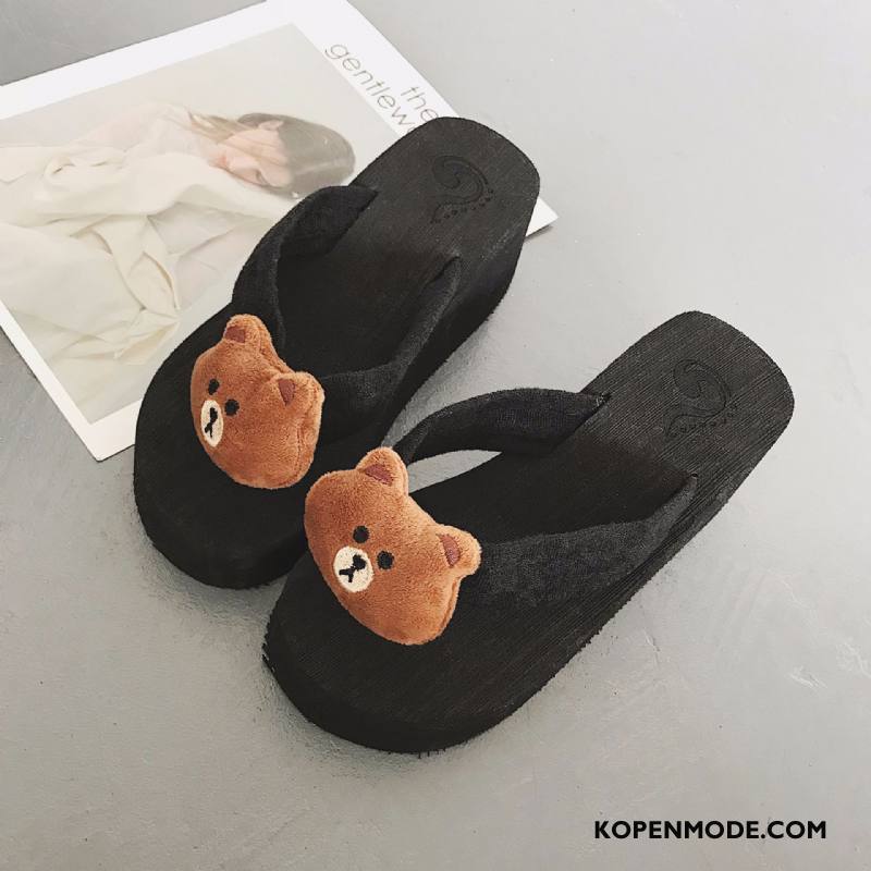 Slippers Dames Mode Mooie Casual 2018 Bovenkleding Plateauzool Geel