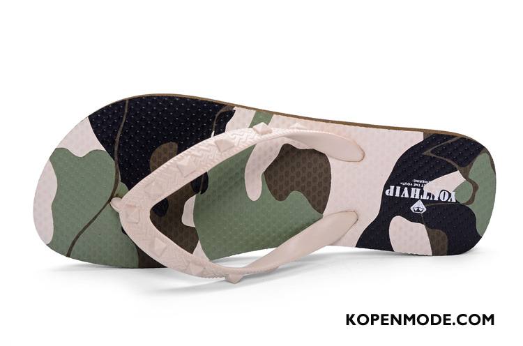 Slippers Dames Pantoffels 2018 Vrouw Badkamer Casual Zomer Camouflage Wit