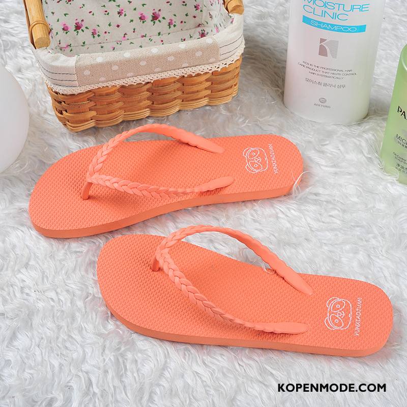 Slippers Dames Sandaal 2018 Schoenen Mode Vrouwen Zomer Zandkleur Rood