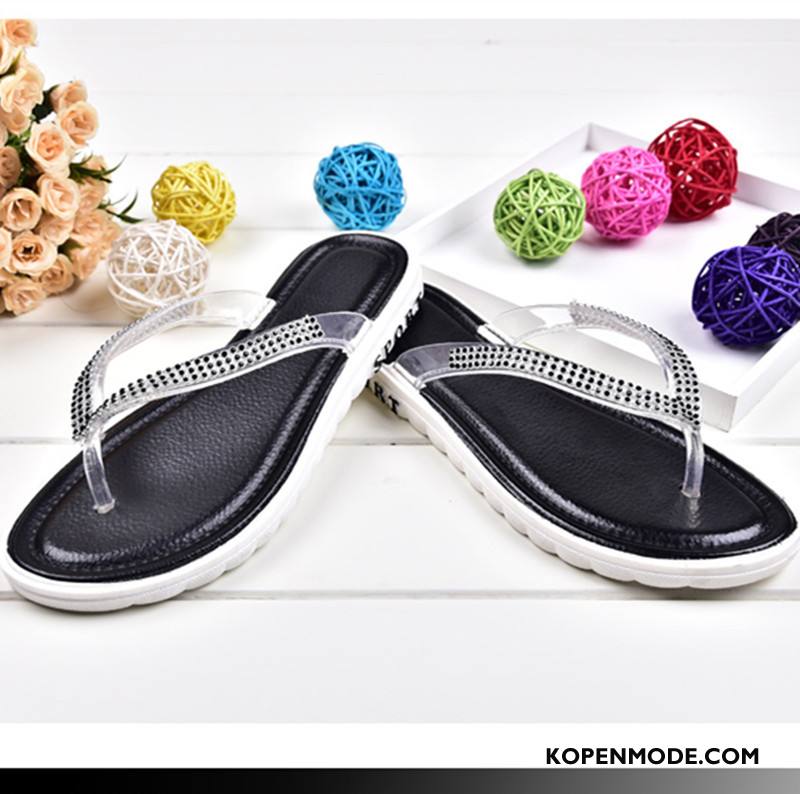 Slippers Dames Zachte Zolen Badkamer Vrouwen Antislip Mode Zomer Zandkleur Zilver