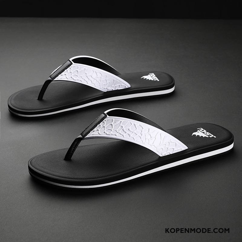 Slippers Heren Antislip Schoenen Zomer Outdoor Trend Mannen Zandkleur Zwart