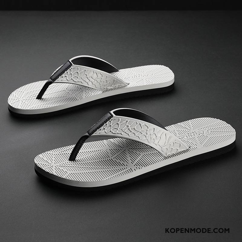 Slippers Heren Antislip Schoenen Zomer Outdoor Trend Mannen Zandkleur Zwart