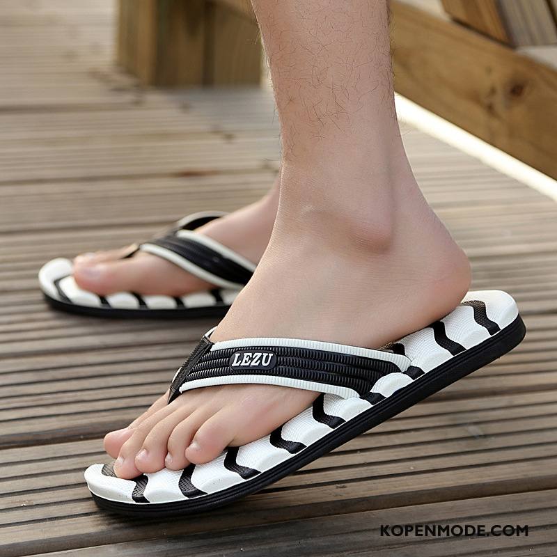 Slippers Heren Antislip Schoenen Zomer Trend Lovers Pantoffels Zandkleur Groen