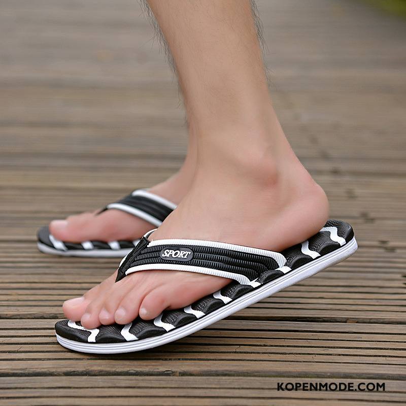 Slippers Heren Antislip Schoenen Zomer Trend Lovers Pantoffels Zandkleur Groen