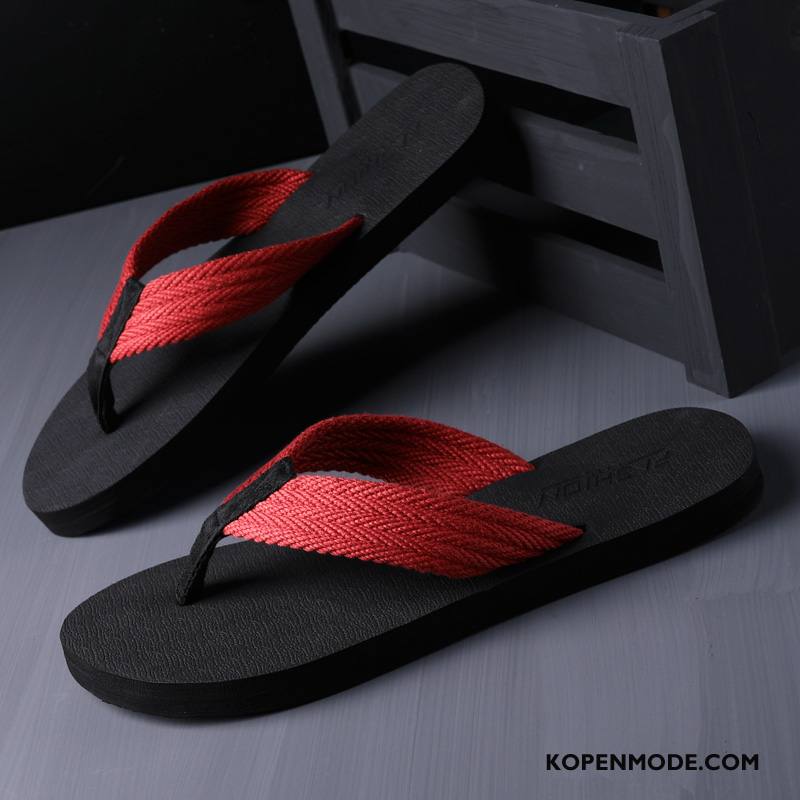 Slippers Heren Antislip Trend Bovenkleding Pantoffels Mannen Schoenen Zandkleur Zwart