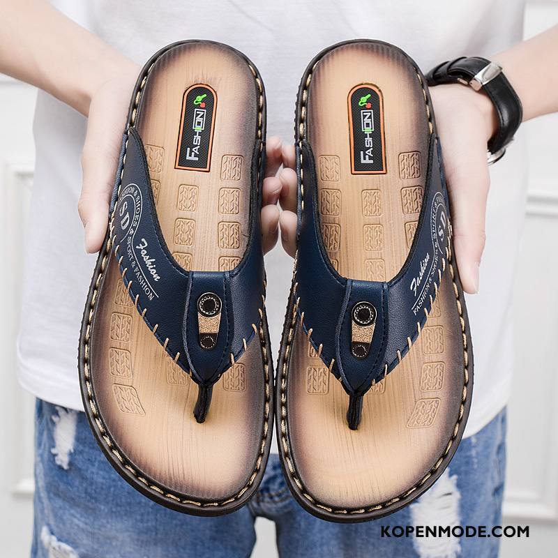 Slippers Heren Bovenkleding Pantoffels Outdoor Mode Mannen Schoenen Zandkleur Zwart