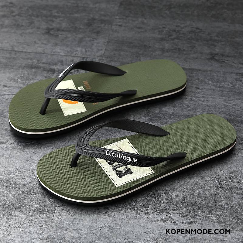 Slippers Heren Mannen Elke Dag Bovenkleding Sandaal Trend Comfortabele Groen