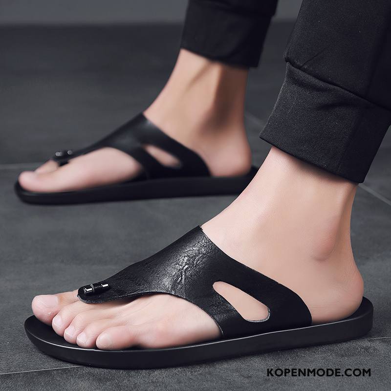 Slippers Heren Mannen Mode Bovenkleding Persoonlijk Trend Pantoffels Kaki