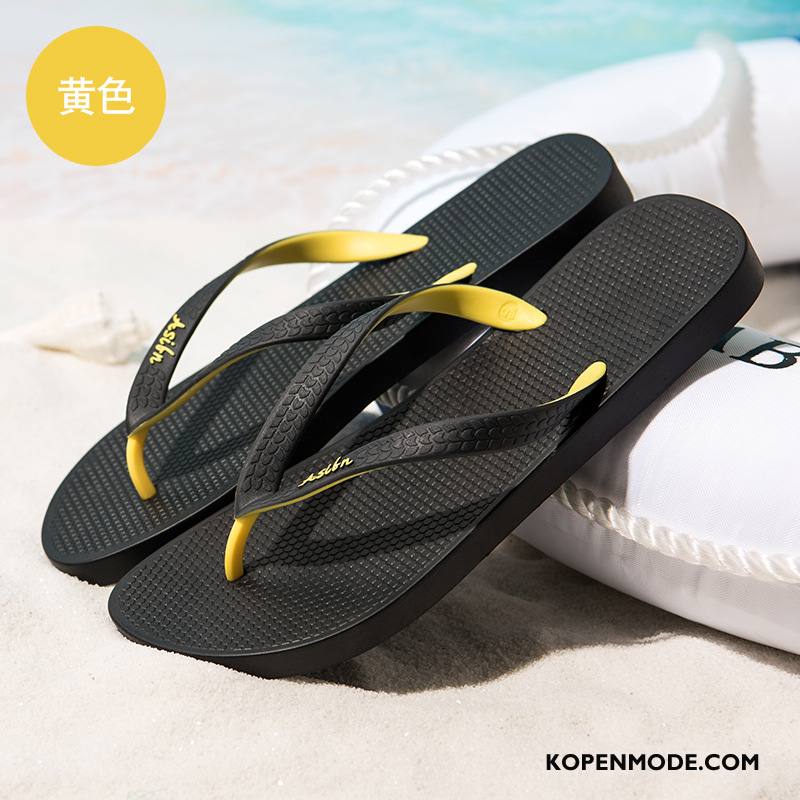 Slippers Heren Mannen Zomer 2018 Bovenkleding Pantoffels Antislip Zandkleur Zwart