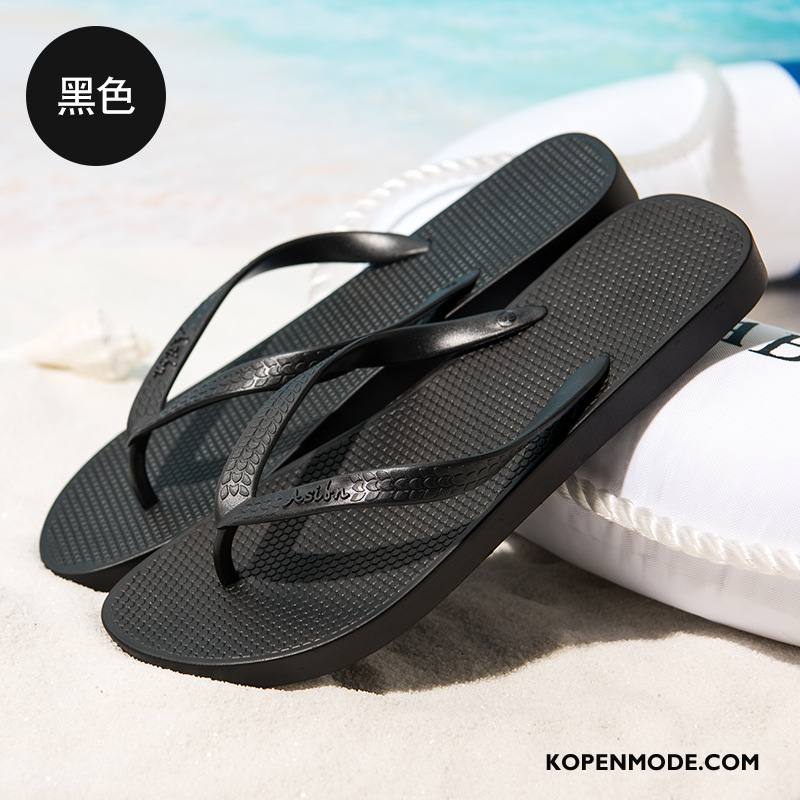 Slippers Heren Mannen Zomer 2018 Bovenkleding Pantoffels Antislip Zandkleur Zwart