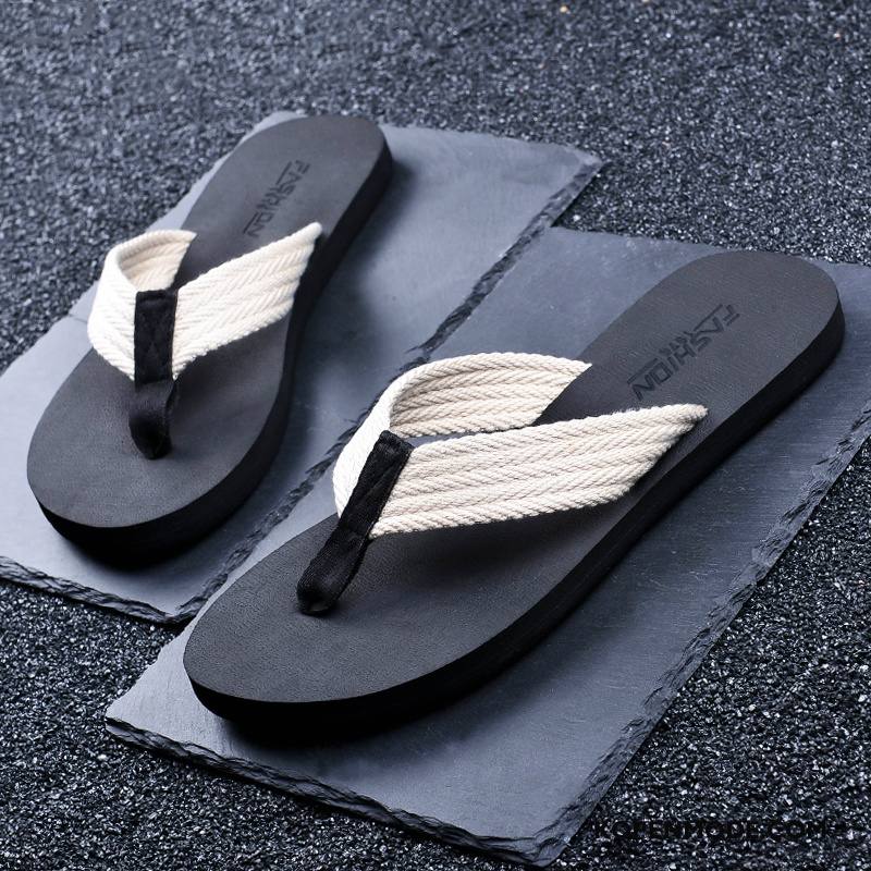 Slippers Heren Mode Bovenkleding Trend Antislip Persoonlijk Pantoffels Zandkleur Beige
