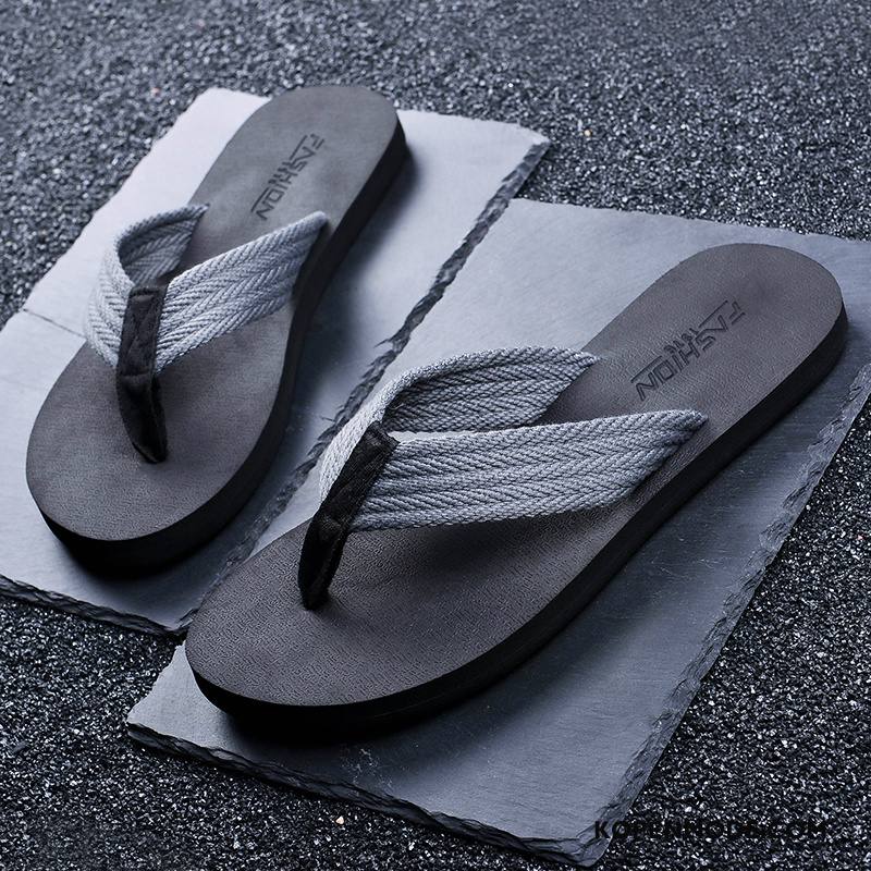 Slippers Heren Mode Bovenkleding Trend Antislip Persoonlijk Pantoffels Zandkleur Beige