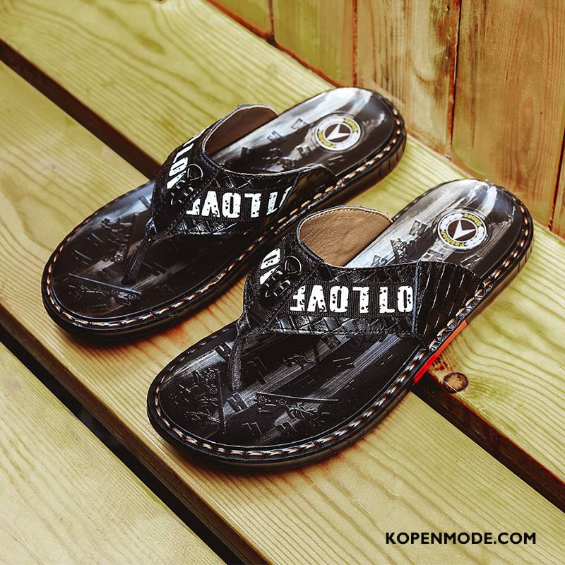 Slippers Heren Outdoor Persoonlijk Zomer Mannen Pantoffels Sandaal Rood Wit