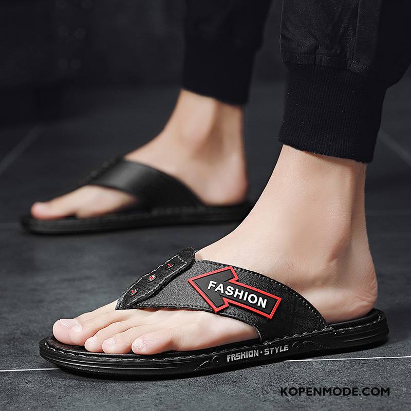 Slippers Heren Pantoffels Sandaal Trend Persoonlijk Outdoor Zomer Zandkleur Wit