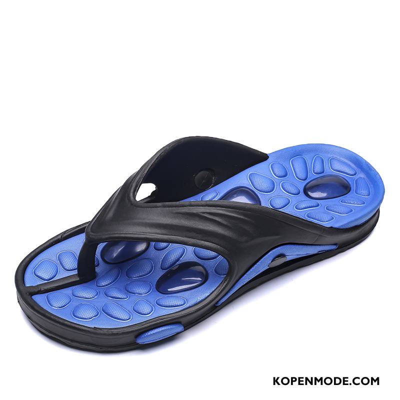 Slippers Heren Pantoffels Schoenen Outdoor Luchtkussen Mannen Antislip Blauw Zandkleur