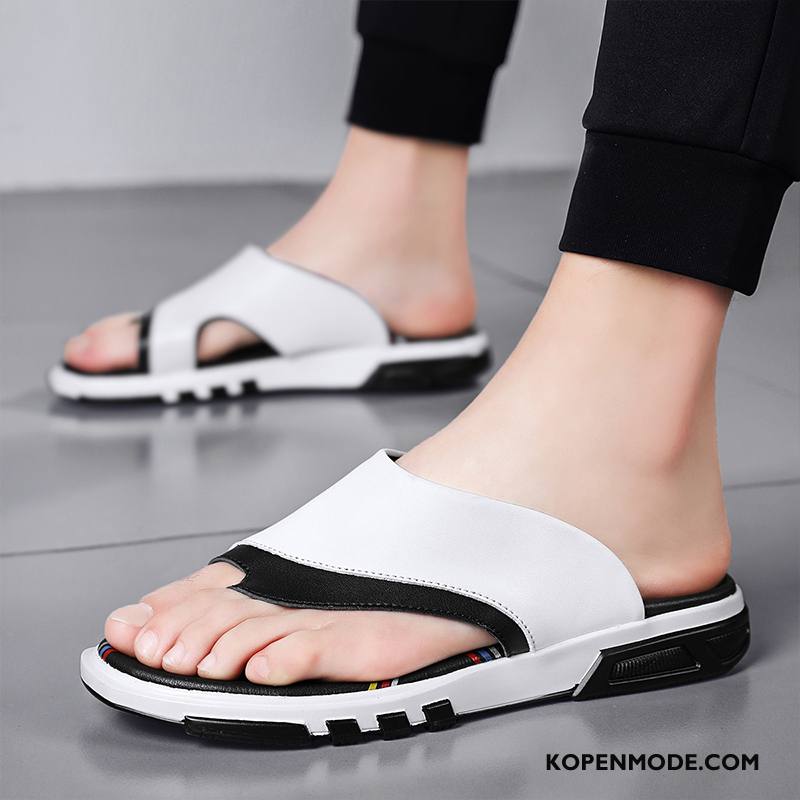 Slippers Heren Persoonlijk Lichte Bovenkleding Pantoffels Trend Mannen Rood Wit