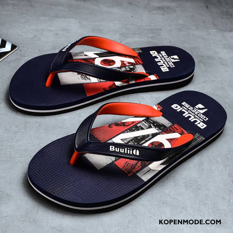 Slippers Heren Persoonlijk Trend Zomer Antislip Mannen Outdoor Blauw Zandkleur