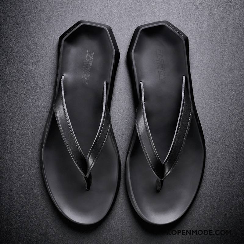 Slippers Heren Schoenen Mode Pantoffels Mannen Persoonlijk Zomer Zandkleur Zwart