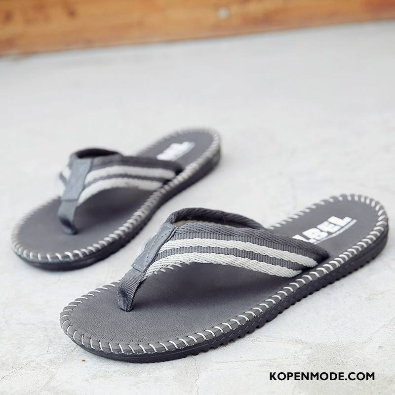 Slippers Heren Zachte Zolen Zomer Trend Sandaal Pantoffels Antislip Bruine