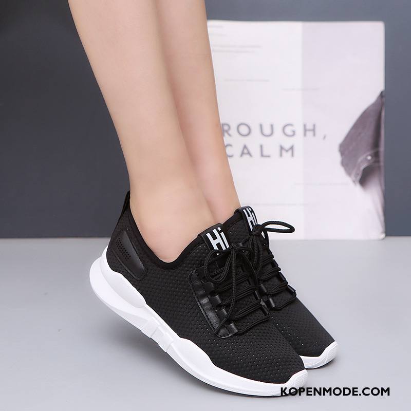 Sportschoenen Dames Ademende Mode Casual Loopschoenen Trend Student Zwart