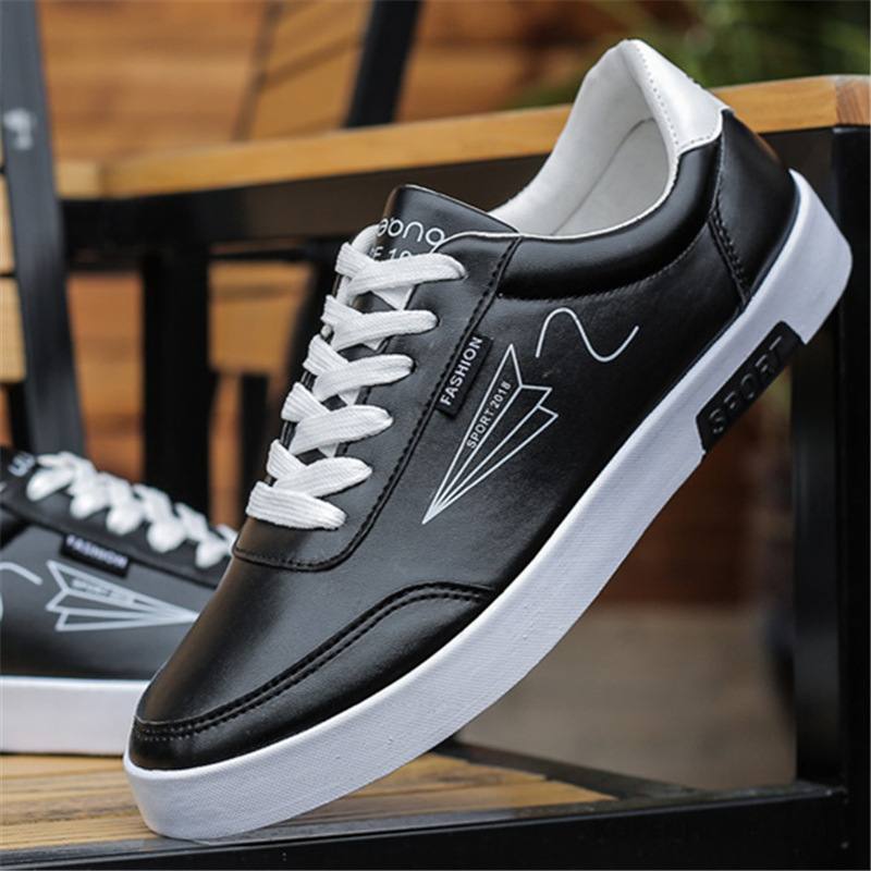 Sportschoenen Heren Mannen Student Skateboard Casual Zomer Skateboard Schoenen Wit Zwart